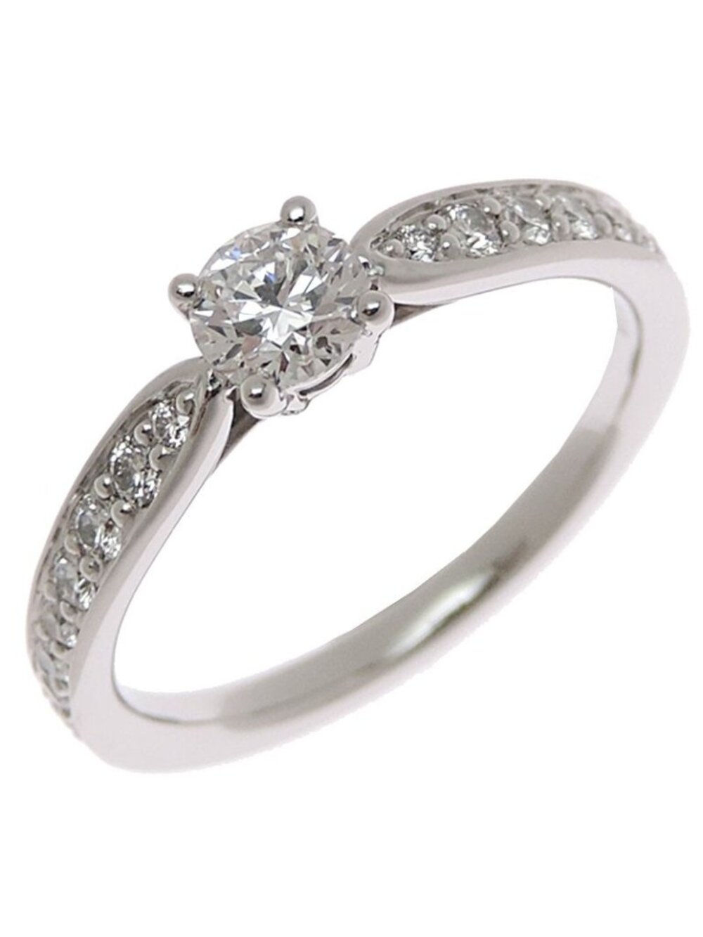 Tiffany & Co Ring Harmony Half Eternity Diamond 0.27ct Platinum